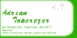 adrian toperczer business card